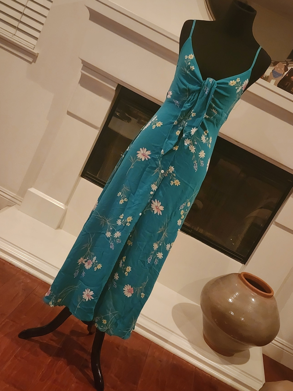O'Neill Teal Floral Maxi Dress